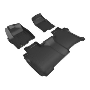 GMC Sierra 1500 Floor Mats - 3D MAXpider - Kagu - Black - `19-`26 GMC Sierra 1500 Floor Mats - 3D MAXpider - Kagu - Black - `19-`26
